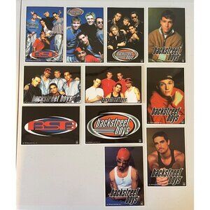 VTG 1999 Set of 11 Backstreet Boys Productions Stickers BSB Vending Machine